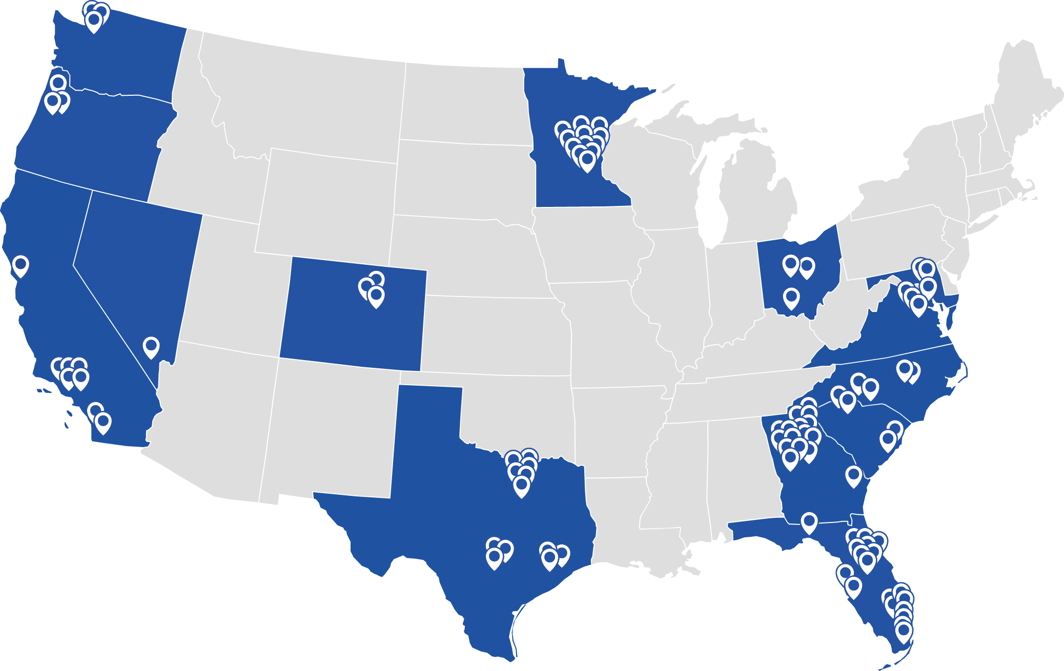 Endeavor School Map of Locations
